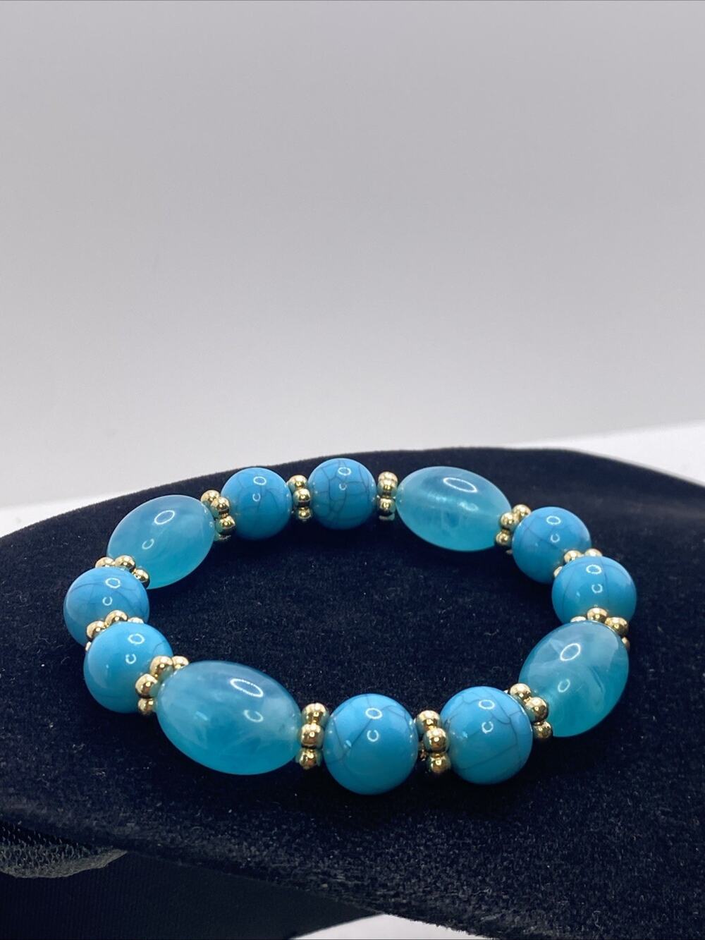 Womens Southwest Style Blue Turquoise Style Bracelet
